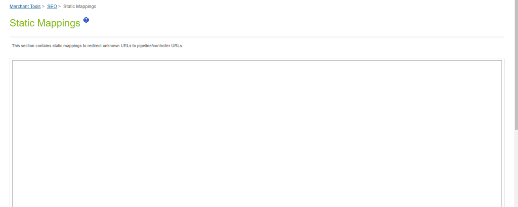 Redirections statiques en masse sur salesforce