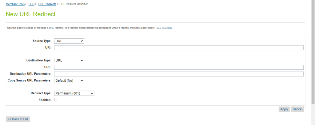 simple redirection sur salesforce