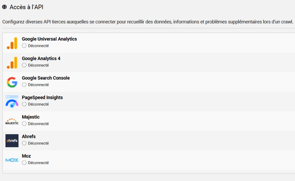 intégration autres outils