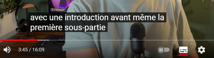 Exemple de vidéo avec des sous-titres pour le référencement