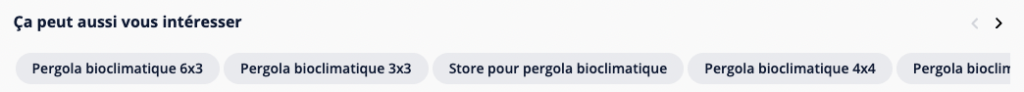 Bloc de maillage interne sur les pages générées avec le searchdexing sur manomano