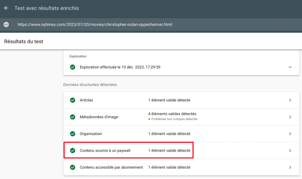 paywall vérification seo