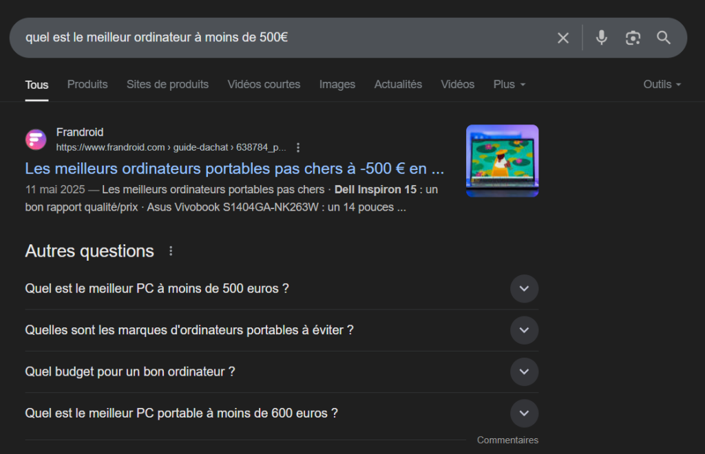 ilustration serp google article