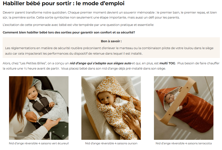 article seo réussi Les Petites Billes