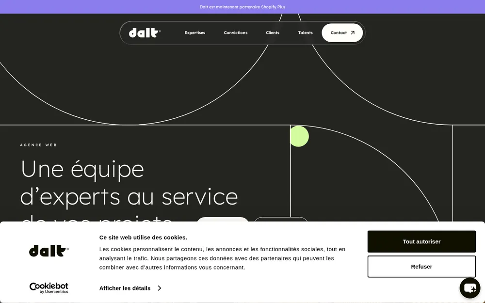 Page d'accueil de Dalt