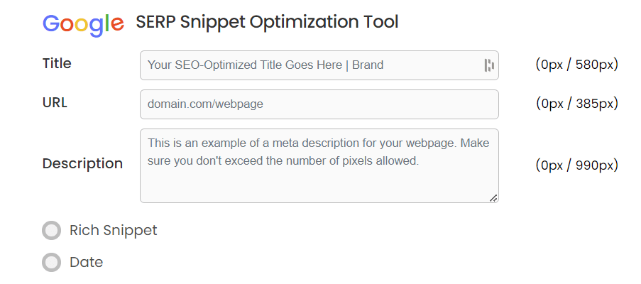 Serp snipper optimization tool
